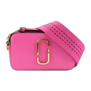 Marc Jacobs pink leather snapshot camera bag